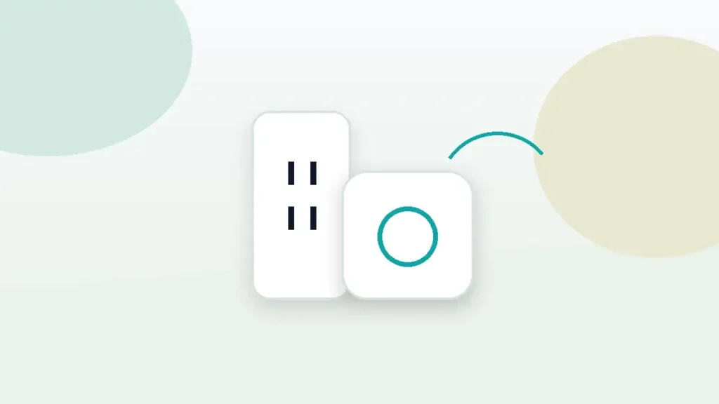 Smart plug in a wall outlet representing connected home automation