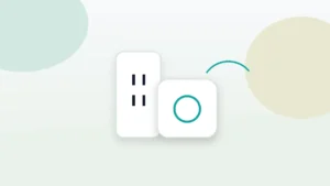 Smart plug connected to a wall outlet