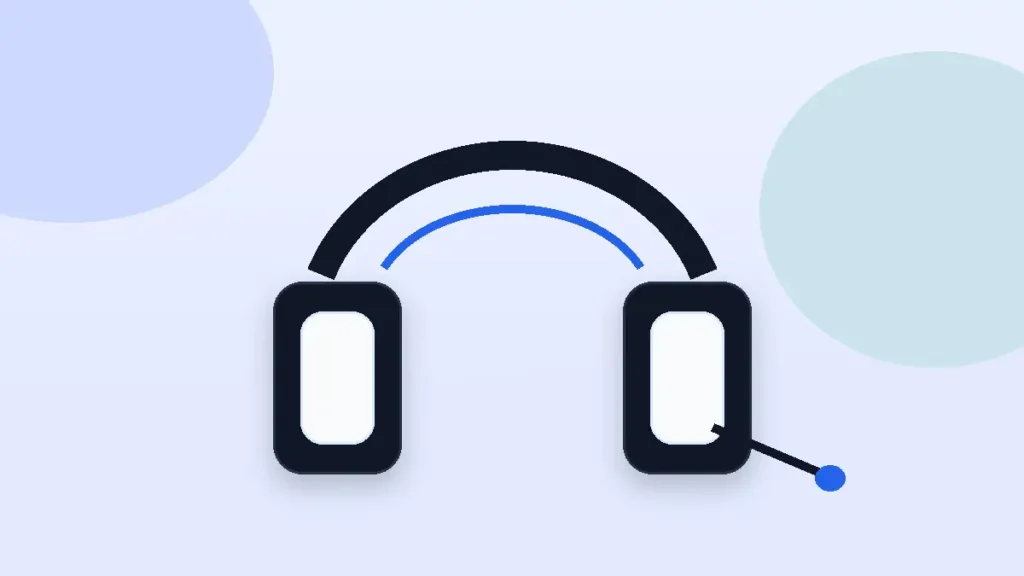 Over-ear headset with microphone representing work from home audio gear
